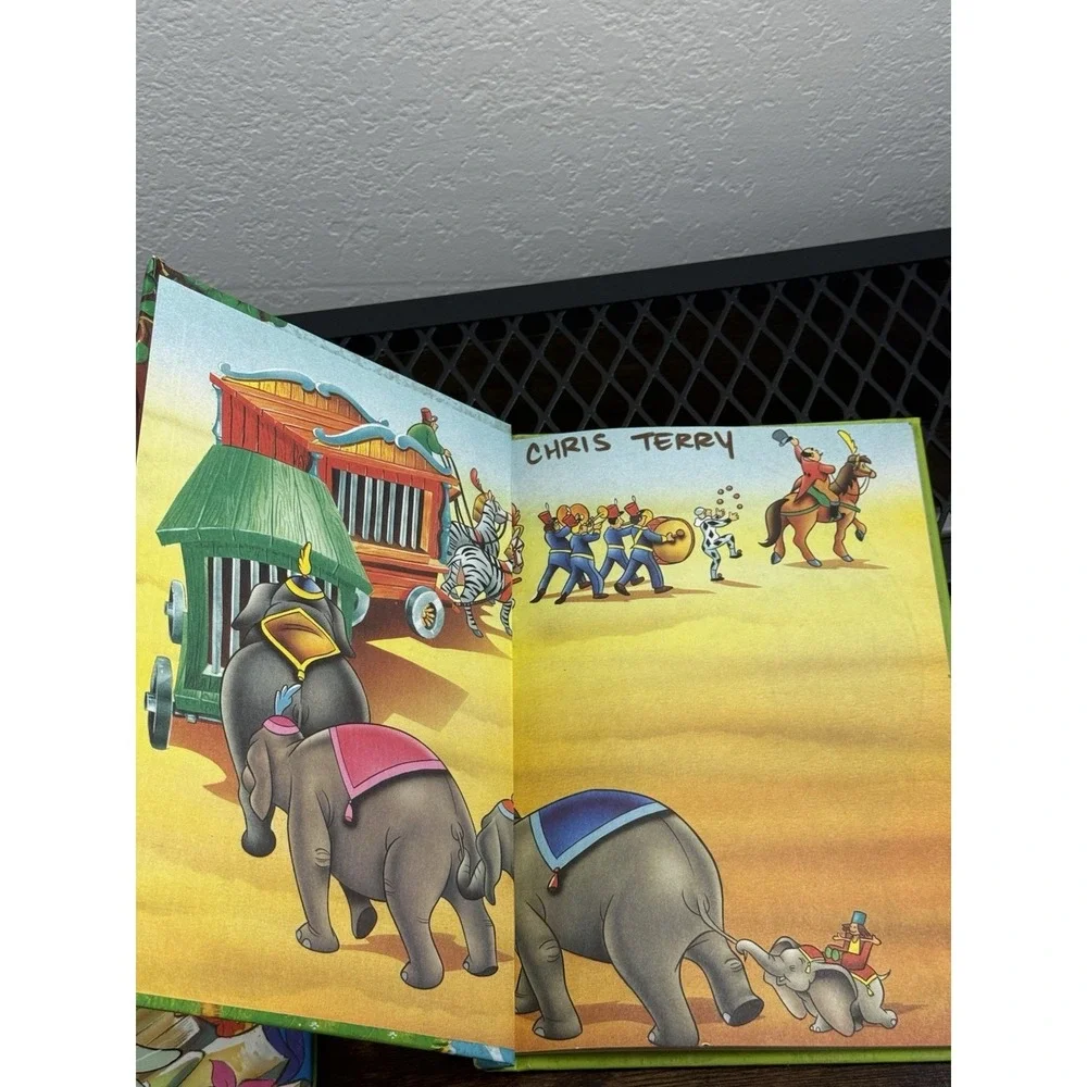 Disney Kids Book Lot5‎ Cars Little Mermaid Snow White Dumbo Hardcover Storybooks